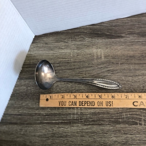 Vtg Wm Rogers Silver Gravy Ladle - Picture 9 of 9